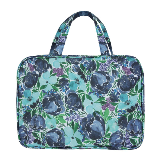 Hanging Cosmetic Bag Flourish Blues