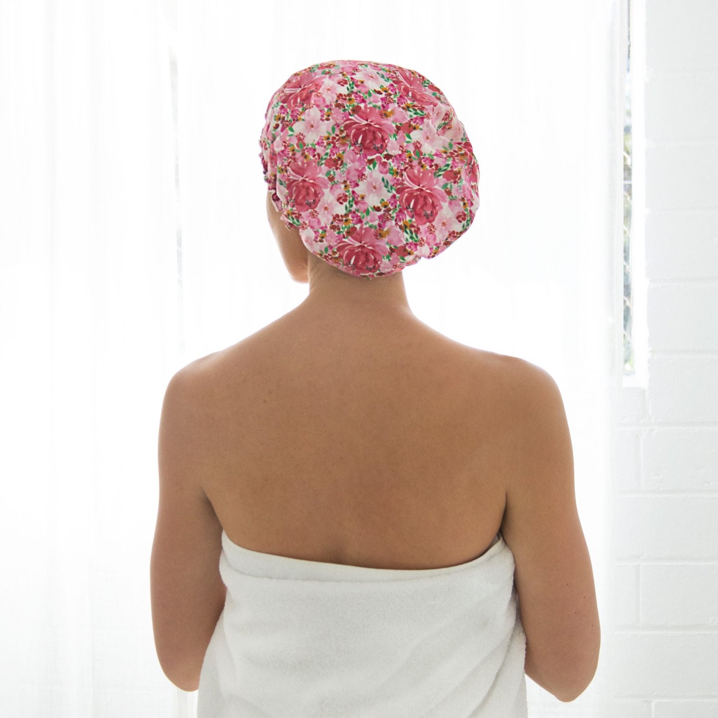Shower Cap Flourish Pinks